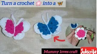 #new crochet butterfly craft / small #diy craft / #hindi video / @mummylovescraft 
