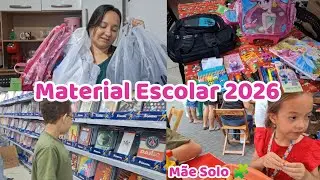 COMPRANDO O MATERIAL ESCOLAR 2026 📚🧩 MOCHILA DA SHOPEE | DIA DE TERAPIA  GRATID&Atilde;O Elisangela Menezes