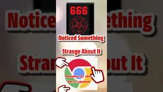 LOGO OF CHROME BROWSER/NUMBER OF SYMBOL 666.#666