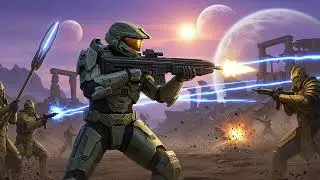 What if the Halo ship UNSC infinity(INF-101) Entered StarGate Universe?