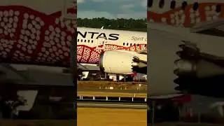 Qantas 787 Glides to a Touchdown🩵#aviation #aviationlovers #787 #boeing787 #flight