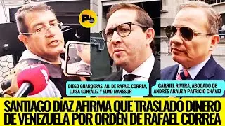 Santiago Díaz afirma que trasladó dinero de Venezuela por orden de Rafael Correa. // Gabriel Rivera,