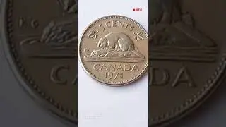 Rare Canadian coins 5 cents ( date 1971 ,, 1973 ,, 1979 )