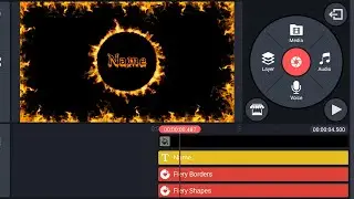 How to make Fire Name intro tutorial in kinemaster #kinemastertutorial