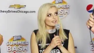 Bebe Rexha Backstage At The B96 Pepsi Summer Bash