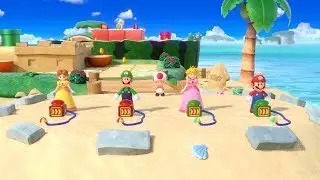 Super Mario Party Partner Party #623 Watermelon Walkabout Daisy & Luigi vs Peach & Mario