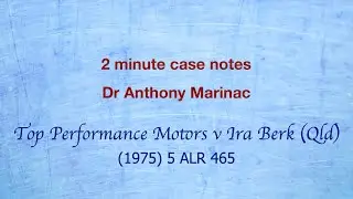 Top Performance Motors v Ira Berk Qld (Market definition in competition law)
