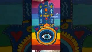 Hamsa hand painting