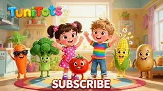 The Happy Veggie Dance | Educational Vegetable Song for Kids & Toddlers | TuniTots