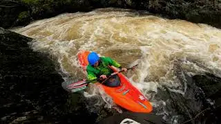 Kayaking North Esk...a bit of carnage