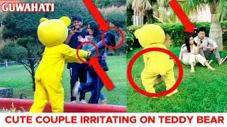 Cute Couple Irritating On Teddy Bear | Guwahati Park Public Prank