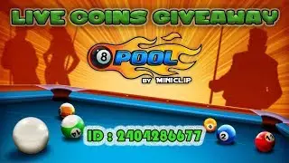 8 BALL POOL LIVE COINS GIVEAWAY..lelo bhai lelo