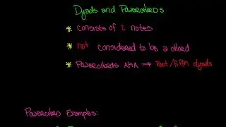 Dyads and Powerchords Video - Music Theory Lesson 84