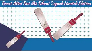 Boost Mini Bat Ms Dhoni Signed Limited Edition | Unboxing Q