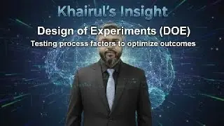 Design of Experiments (DOE) - Testing process factors to optimize outcomes