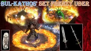 Diablo 2 Resurrected - Set Bul-Kathos SunderCharm Physical Frenzy Barbarian Uber Tristram