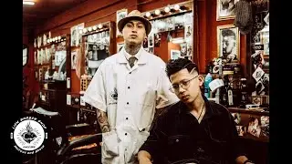 [Liem Barber Shop's collection] Drop fade with pompadour hairstyle and some tattoo hair