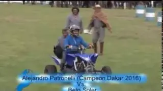 Carrera de Alejandro Patronelli Campe&oacute;n Rally Dakkar vs  Beto soler en Caballo en Azul
