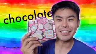 Chocolate Cosmetics💄7 Eleven CANDY Lipstick, Puff Powder and Blush Chocolate