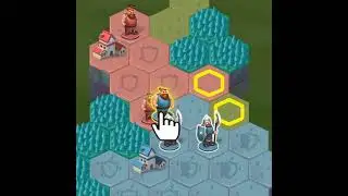 Square Tutorial Level 2 Action - Medieval Conquest - Turn based mobile Android game