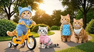 Ginger’s Diary & Luna 🐾 Ginger’s First Bike Ride | Learning Courage with Family