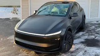 STEALTH BLACK SATIN BLACK WRAPPED NEW MODEL Y! 🔥👌🏼