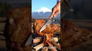 Japanese Miso-Glazed Lamb Roast 🍖✨ | Mt. Fuji Countryside Fire Feast | Smart Foods ASMR