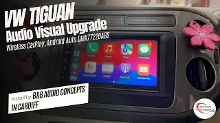 VW Tiguan Audio Upgrade Wireless CarPlay KENWOOD DMX7722DABS #vw #vwtiguan #caraudio