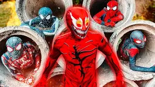 TEAM SPIDER-MAN & BAD GUY TEAM Fight NEW BAD-HERO ( Live Action )