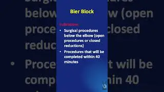 Shorts #54: The Bier block - Part 1: What is it, when is this technique used, and how does it act.