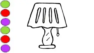 LAMP SHADE DRAWING|ART|DRAWING AND COLORING FOR KIDS