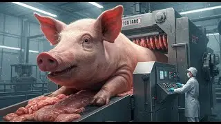 Shocking! How U.S. Farmers Use Advanced Technology to Process Pigs | Processing Factory