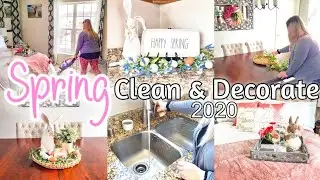 WHOLE HOUSE CLEAN AND DECORATE WITH ME FOR SPRING! 2020 CLEANING MOTIVATION! @LIVING_WITH_CAMBRIEA