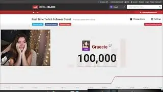 Graecie Hitting 100,000 Followers On Twitch