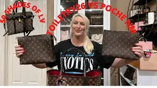 50 SHADES OF LV! HAHA! COMPARRISON BETWEEN TOILETRY 26 AND POCHE TOILETTE NM! STORY TIME & PUPS