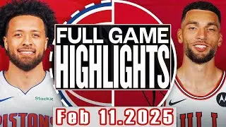 Chicago Bulls Vs Detroit Pistons Full Game Feb 11,2025 NBA Season 2024-25
