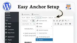 Как создать якорные ссылки в WordPress (функция прокрутки)