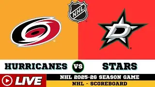 Dallas Stars Vs Carolina Hurricanes | NHL 2026 | NHL Live SCOREBOARD | Jan 7 2026