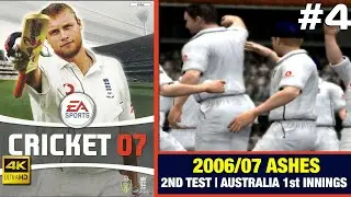 EA Sports Cricket 07 Ashes Playthrough #4 | STEVE HARMISON! | PS2 4K Gameplay