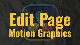 Easy Motion Graphics Workflow DaVinci Resolve