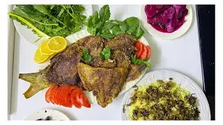 سمك مقلي وجبة غداء شهية#t&uuml;rkiye #Iraq#travel #tranding #train #food#foodie #football #اكسبلور #مصر