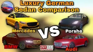 Driving School Sim | Luxury Sedan Comparison | Audi vs BMW vs Benz vs Porsche | Android & iOS