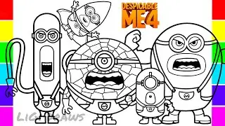 Despicable Me 4 Coloring Pages NEW / How to color All NEW Characters from Despicable Me 4