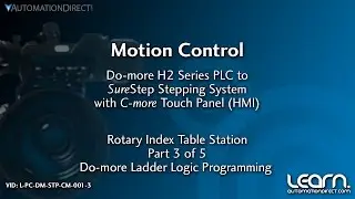 Система управления движением Sure Step Stepping System Программирование ПЛК Do-more (3 из 5) от AutomationDirect
