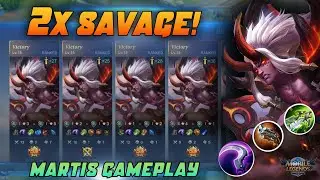 DOUBLE SAVAGE WITH MARTIS | MARTIS GAMEPLAY - Mobile Legends Bang Bang