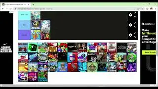 Tier List- roblox games!