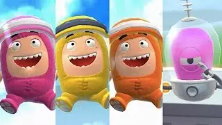 Oddbods Turbo Run - Newt, Bubbles and Slick vs Alien Monster