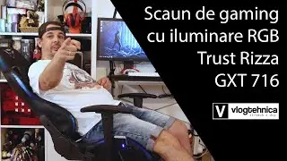 Trust Rizza GXT 716 - Scaun de gaming cu iluminare RGB