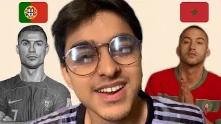 PORTUGAL V MOROCCO KNOCKOUT REACTION!
