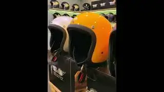 The Wind Rider - Classic Super Low Profile Vintage Open Face Helmet - DOT & ECE Approved